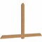 Ekena Millwork Eugene Smooth Timber Gable Bracket, Western Red Cedar, 108"W x 63"H x 3 1/2"D x 5 1/2"F, 14/12 Pitch GBW108X63X0406EUG00SWR - alternate 5